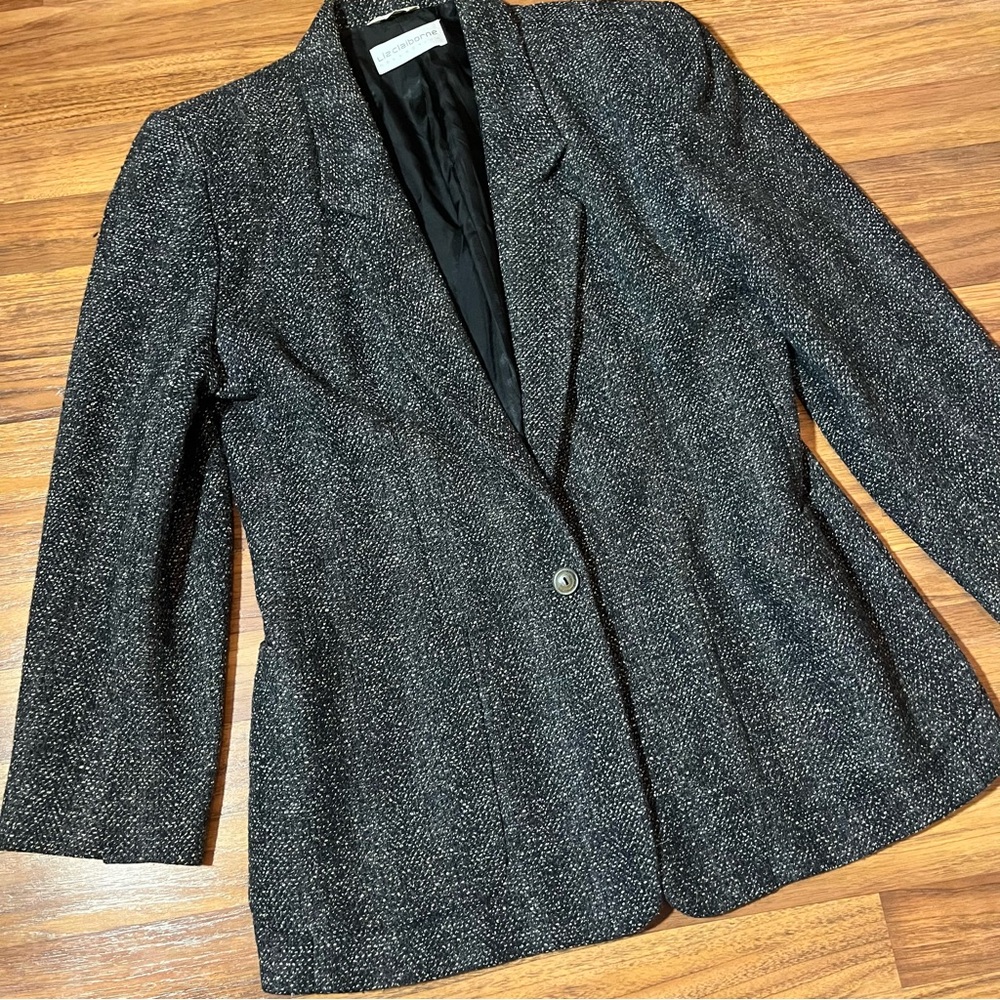 Vintage 80’s Wool Boyfriend Blazer Vintage Wool Blazer Vintage 80’s Coat Tweed